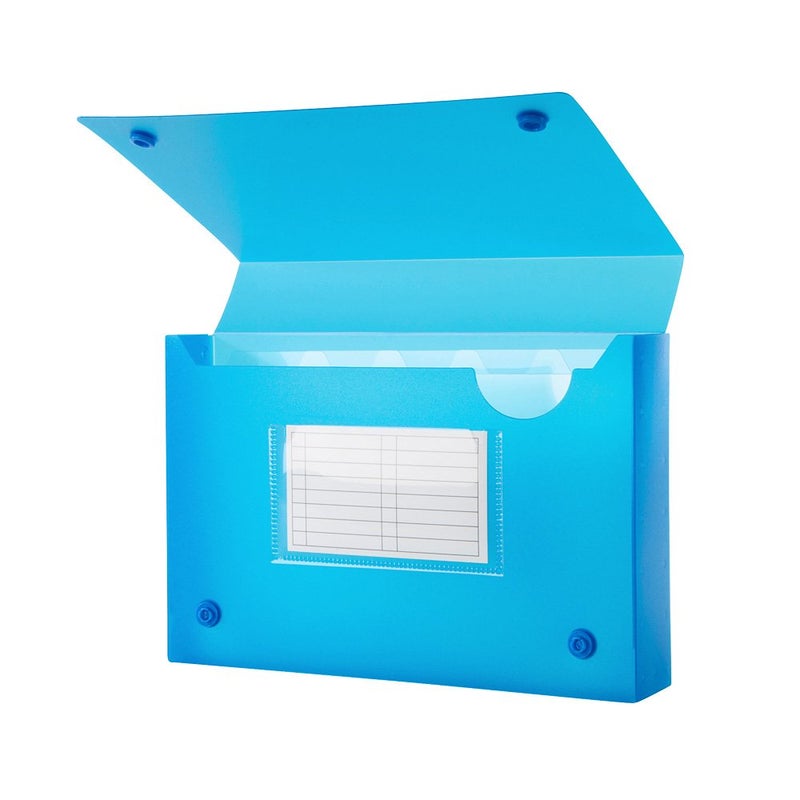 Filexec 5 x 8 Inch Index Case, Snap Button Closure, 5 Index Dividers, Assorted (Pack of 6) (50101-2091) - Image 2